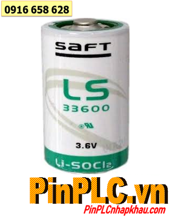 LS33600, Pin Saft LS33600 lithium 3.6v size D 17500mAh Made in France